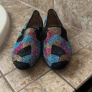 Steve Madden rhinestone loafers